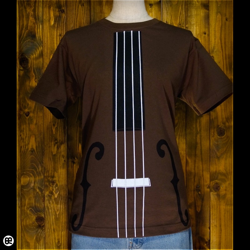 kontrabass : ブラウン：Tシャツ
