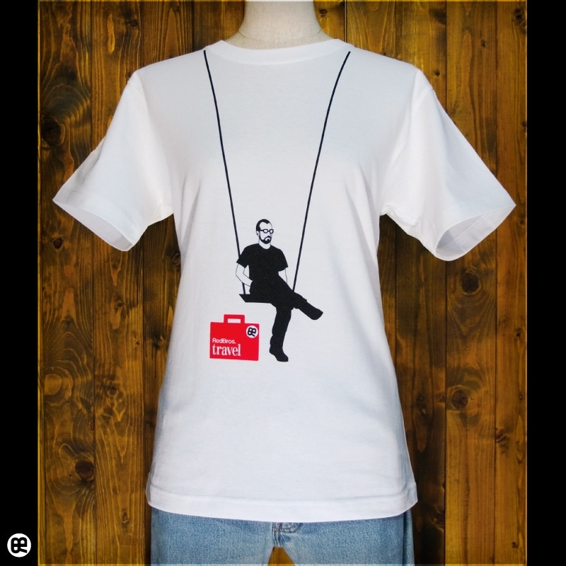 travel : ホワイト：Tシャツ