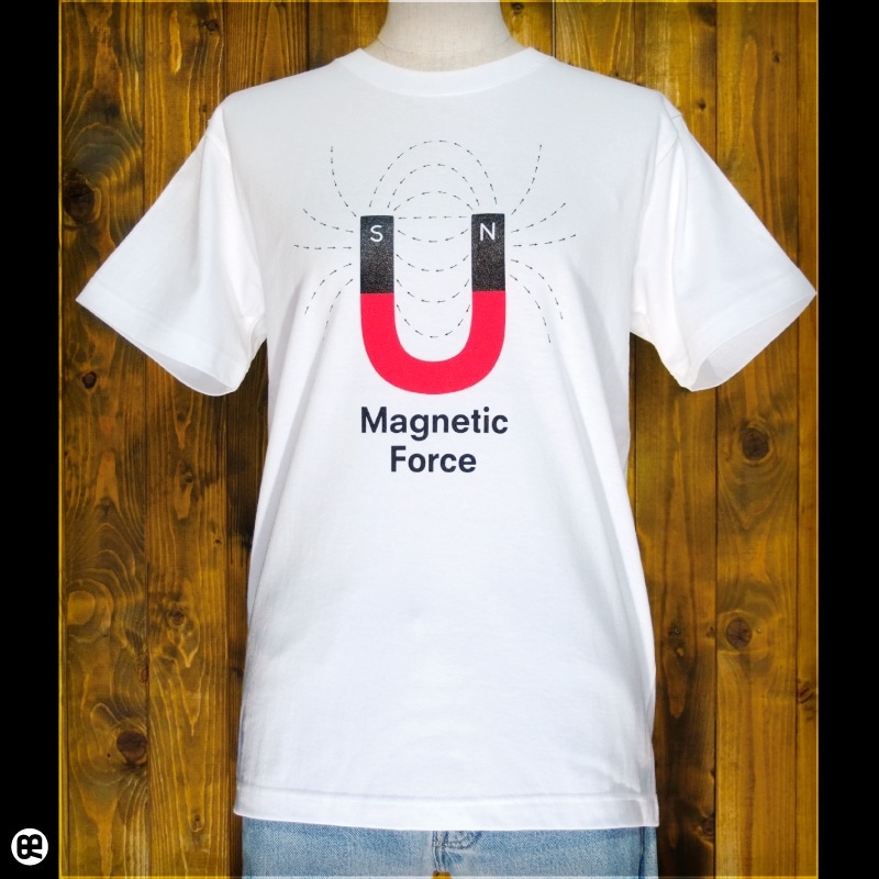 Ｕ字磁石 : ホワイト：Tシャツ