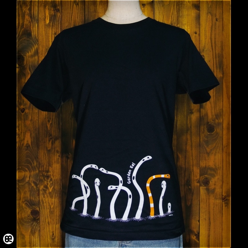 ちんあなご : ネイビー：Tシャツ