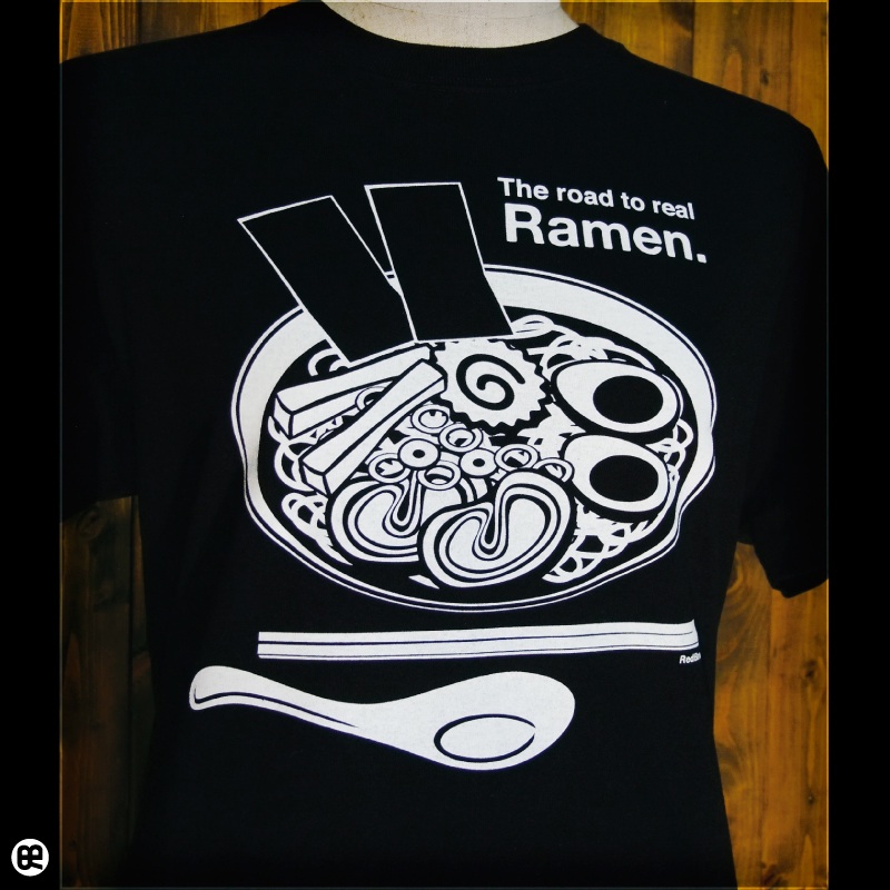 Ramen : ディープブラック：Tシャツ