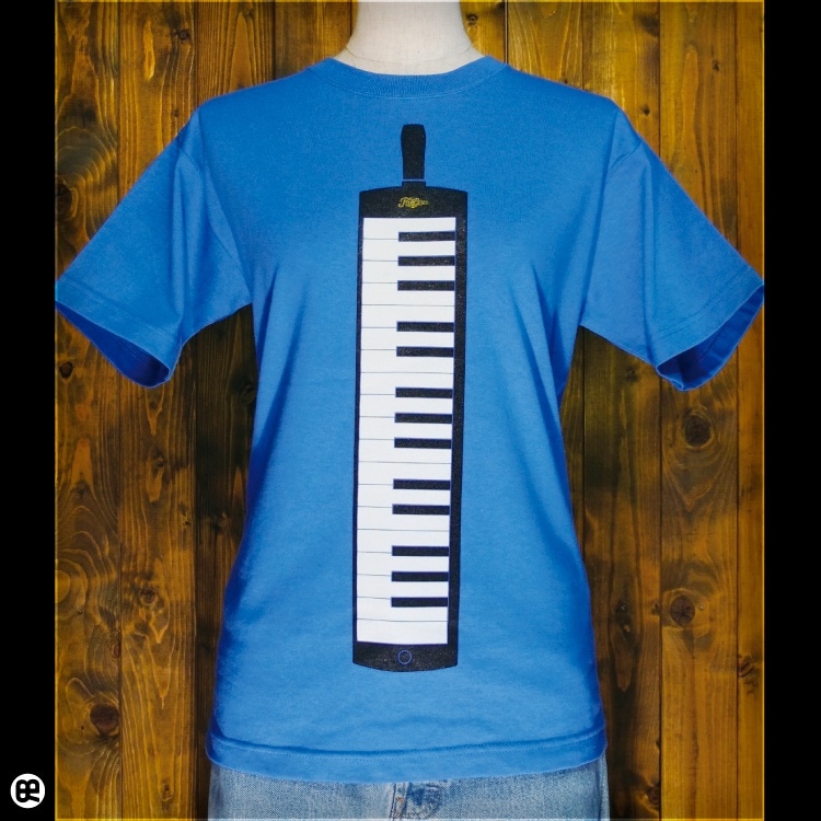 ケンハモ : ブルー：Tシャツ