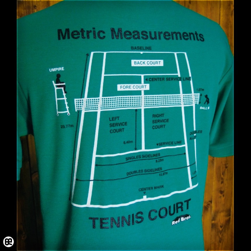 ポロシャツ：TENNIS COURT : グリーン