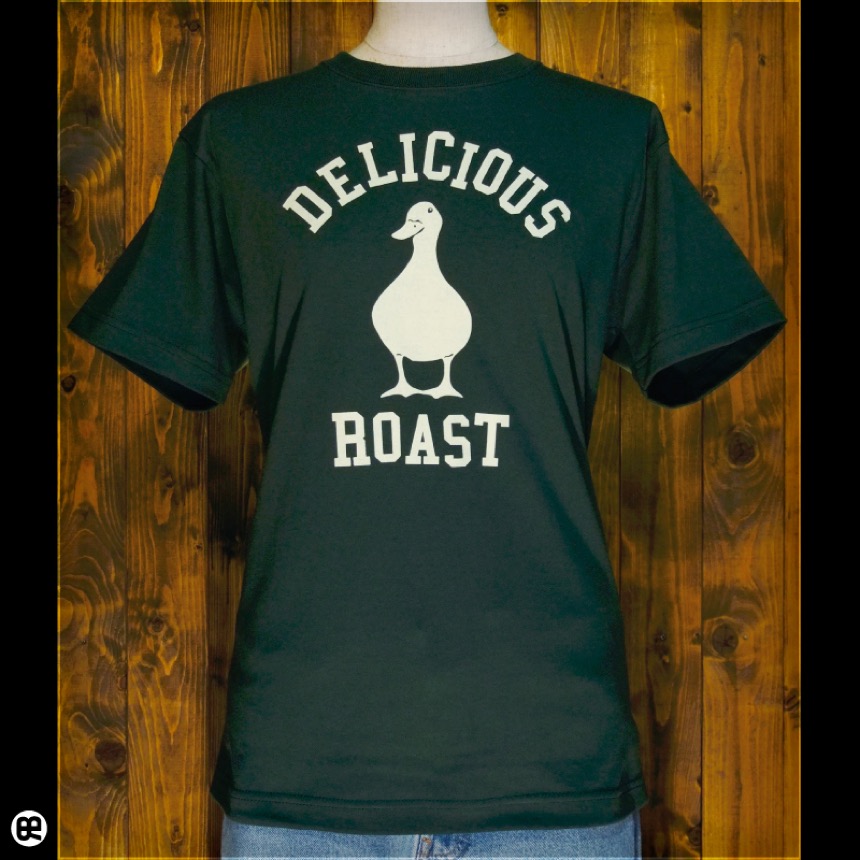 アヒルロゴ : フォレストグリーン：Tシャツ