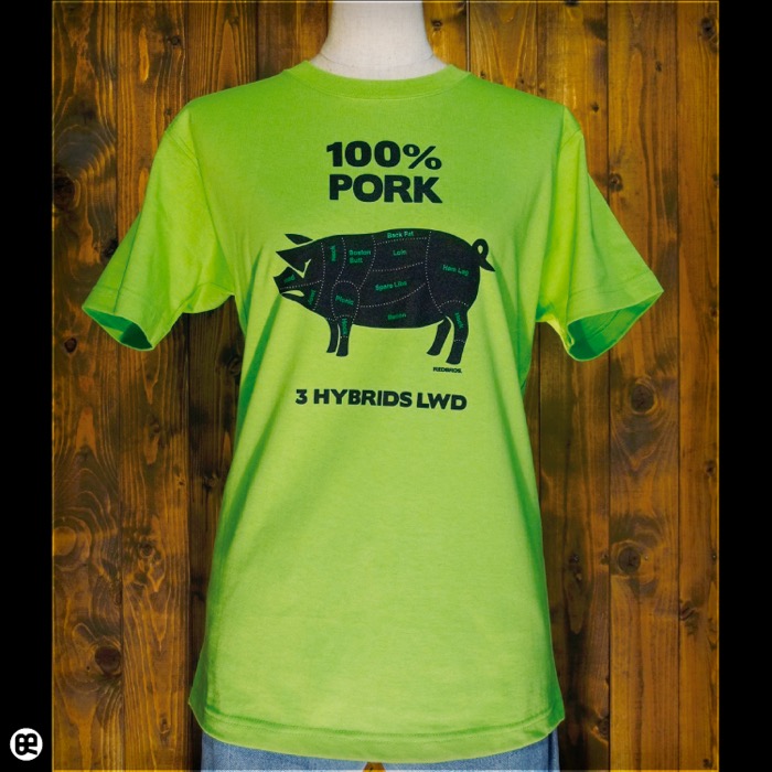 ポーク : ライム：Tシャツ