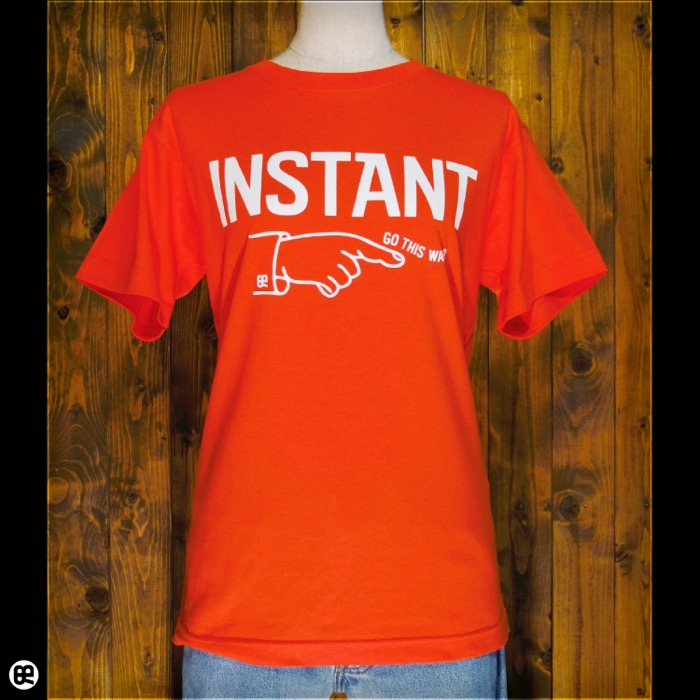 INSTANT : オレンジ：Tシャツ