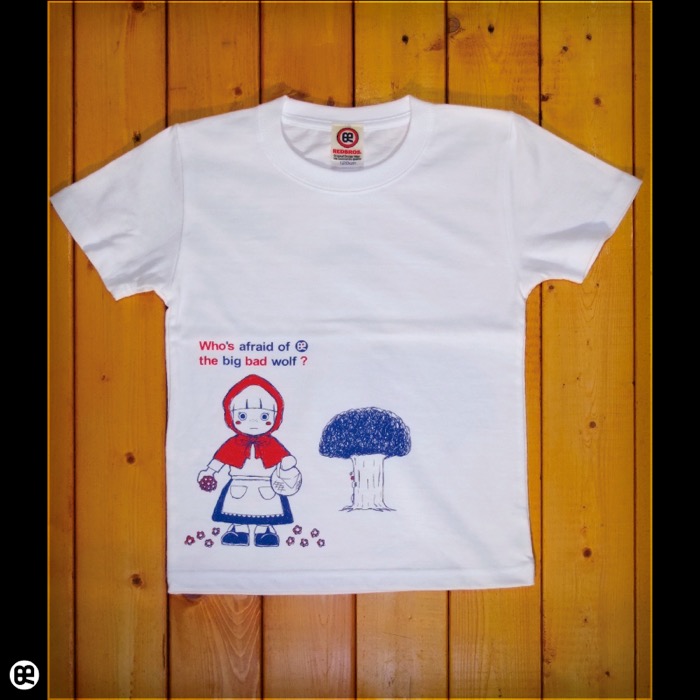 キッズＴシャツ：Akazukin : ホワイト：5.6オンス