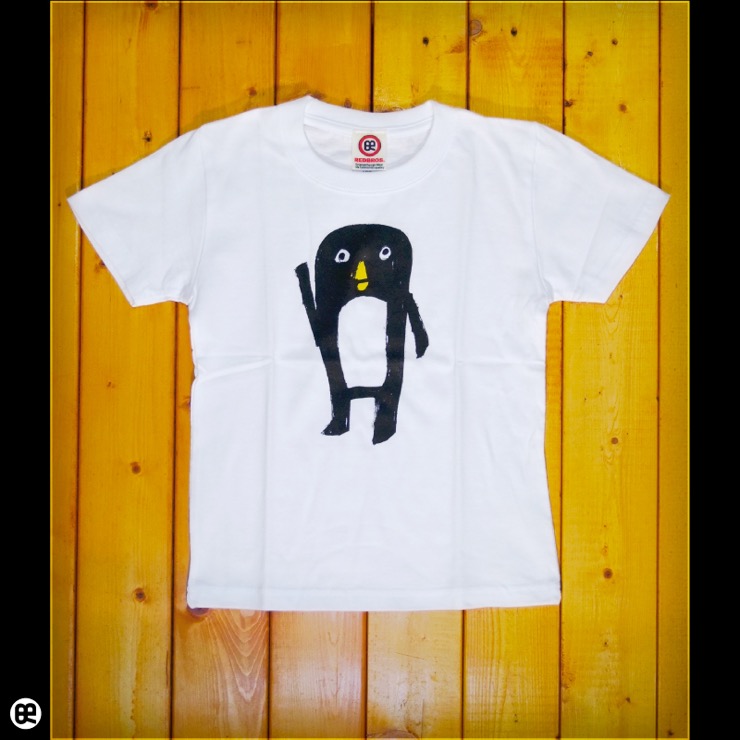 キッズＴシャツ：ぺんた : ホワイト：5.6オンス