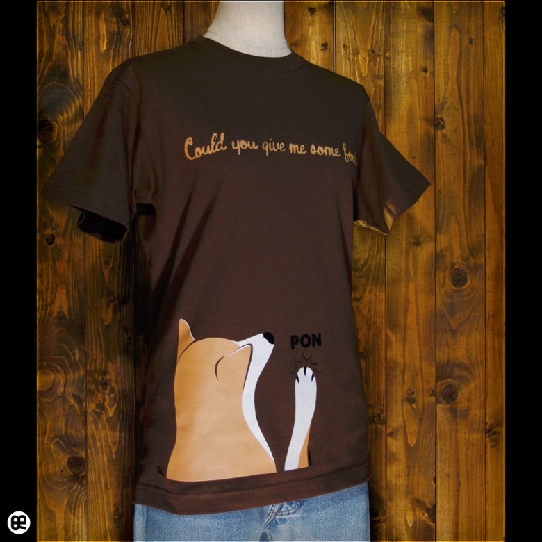 お手柴 : ブラウン：Tシャツ