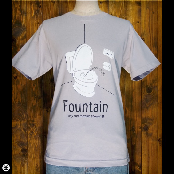 Fountain : シルバーグレー：Tシャツ