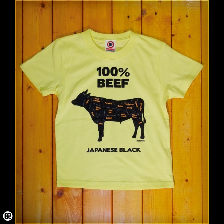 キッズＴシャツ：ビーフ : ライトイエロー：5.6オンス