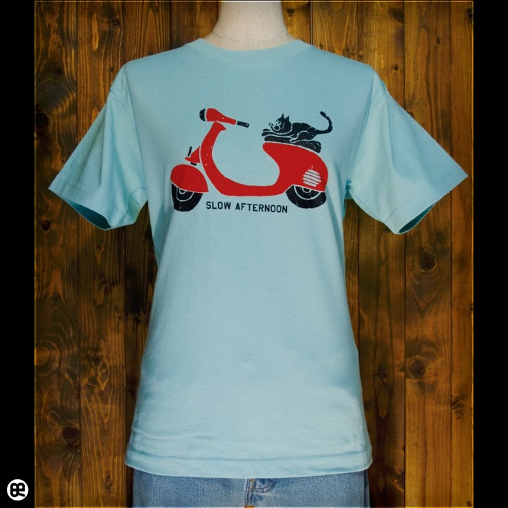 猫バイク : フロストスカイ：Tシャツ
