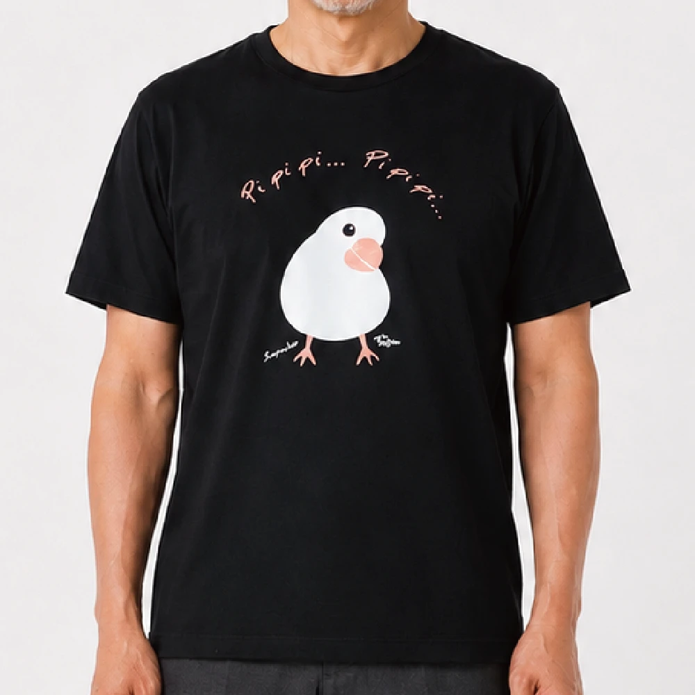 ブン八郎：ブラック：Tシャツ