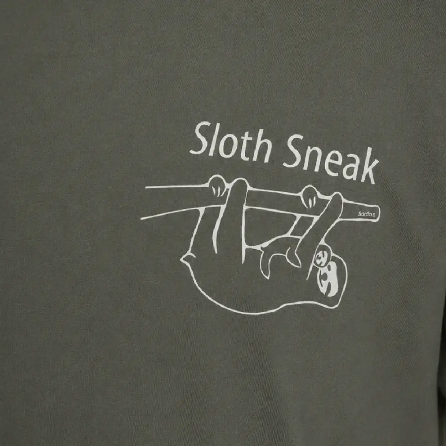 Sloth Sneak：アーミーグリーン：Tシャツ