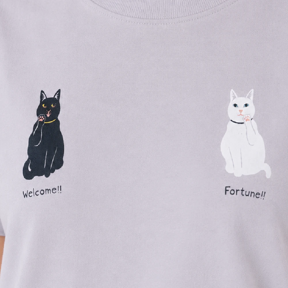 コマネキ：シルバーグレー：Tシャツ