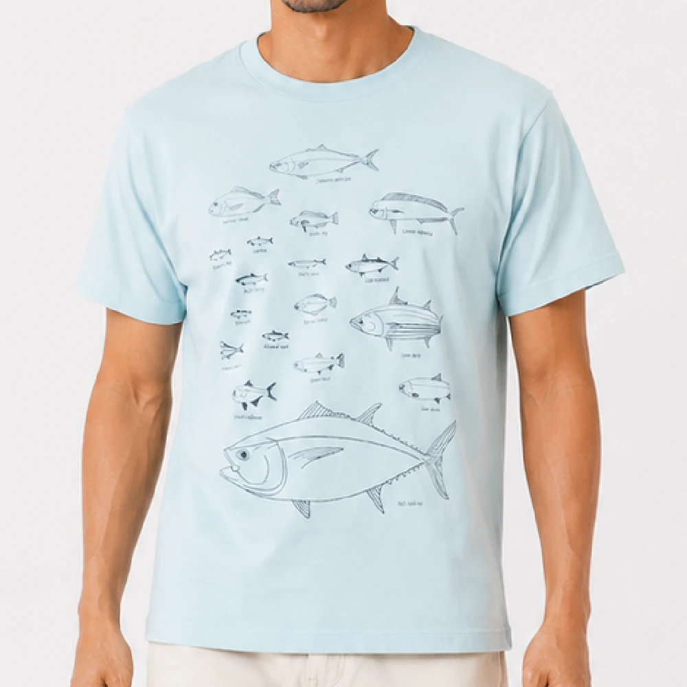 フィッシャーズ：アクアブルー：Tシャツ