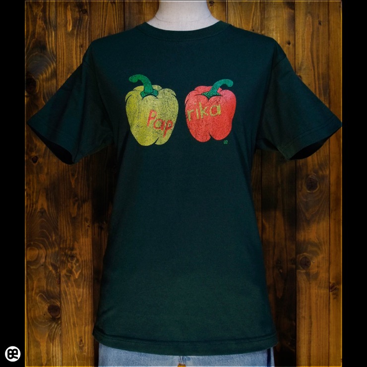 パプリカ：フォレストグリーン：Tシャツ