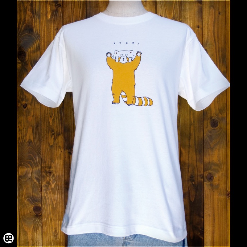 レッサーパンダ：ナチュラル：Tシャツ