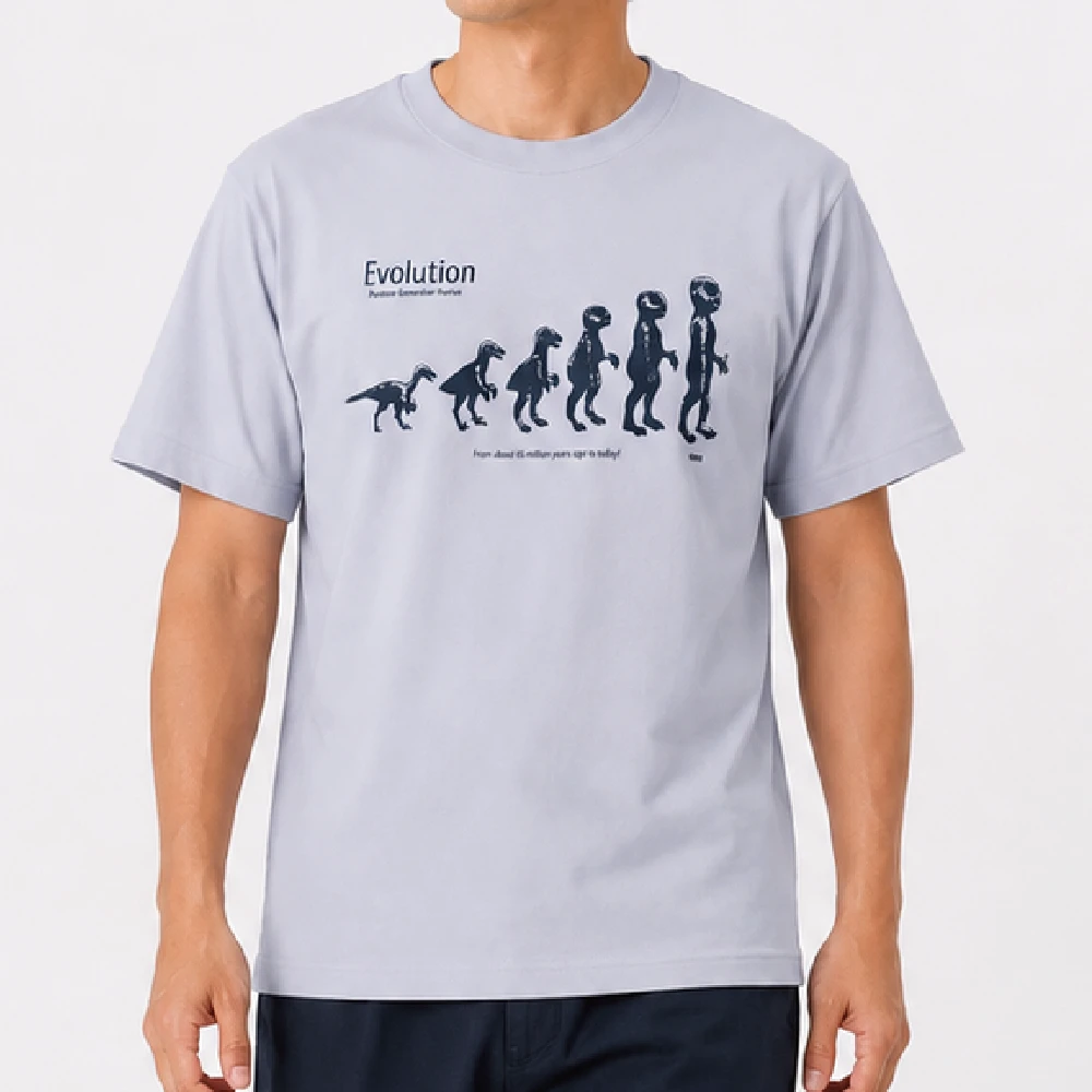 Evolution：シルバーグレー：Tシャツ