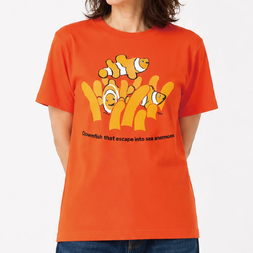 安全地帯 : オレンジ：Tシャツ