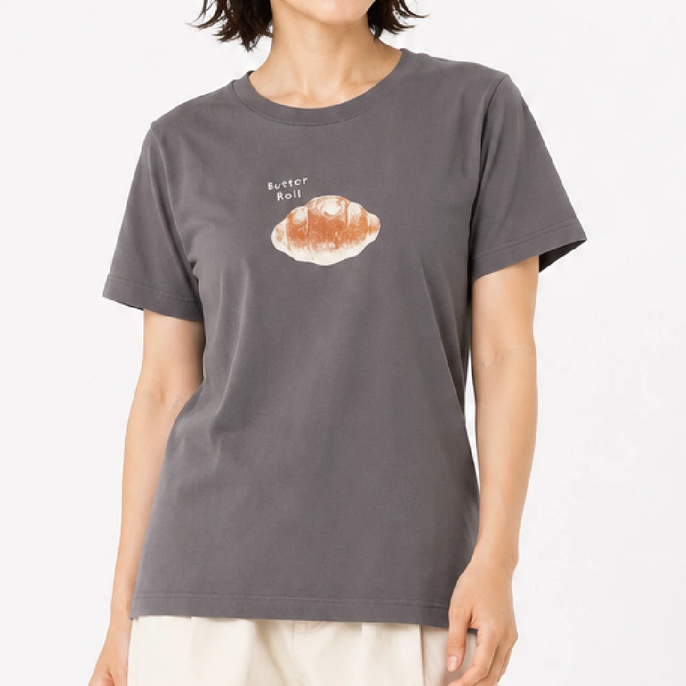 Butter Roll：ダークグレー：Tシャツ