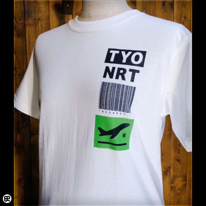 NRT：ホワイト：Tシャツ