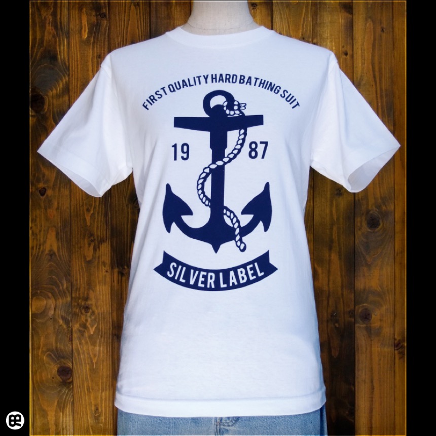 SILVER LABEL：ホワイト：Tシャツ