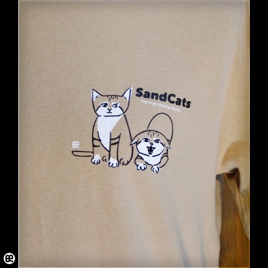 スナネコ：サンド：Tシャツ