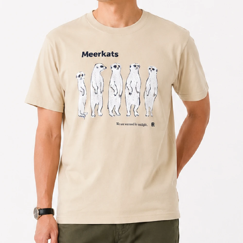 ミーアキャッツ：サンド：Tシャツ