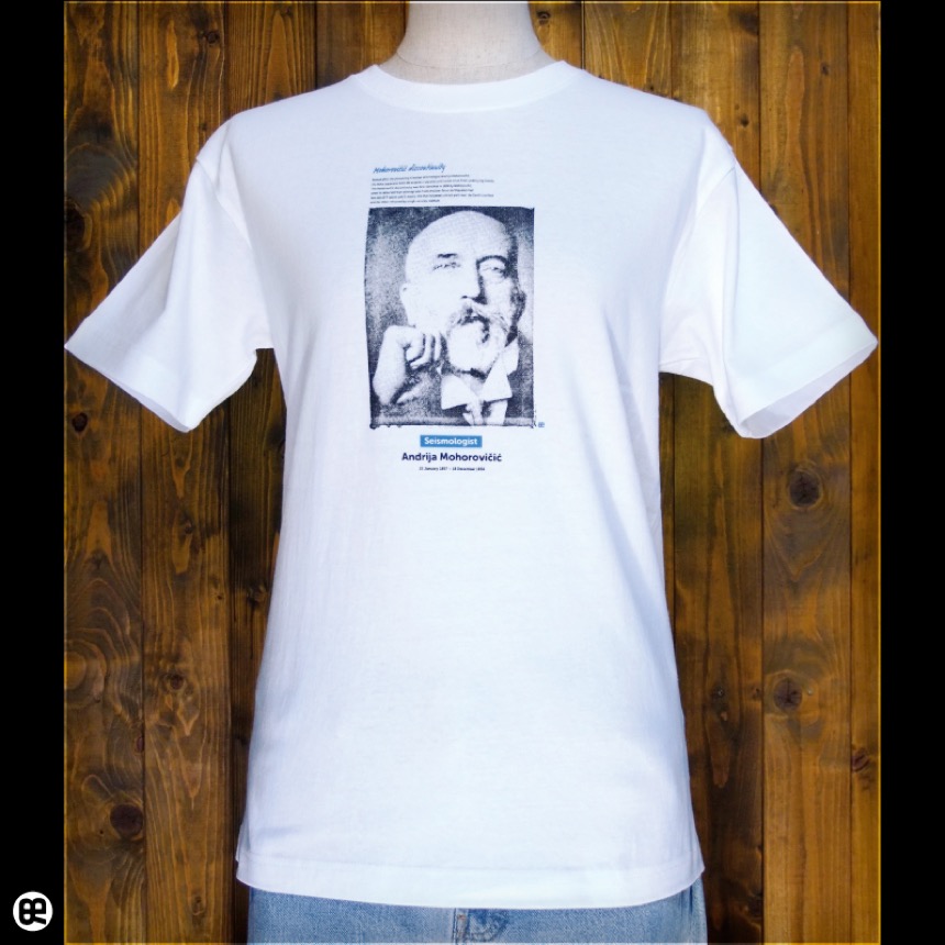 モホロビチッチ：ホワイト：Tシャツ
