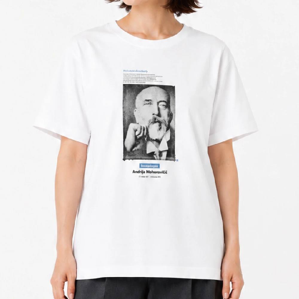 モホロビチッチ：ホワイト：Tシャツ