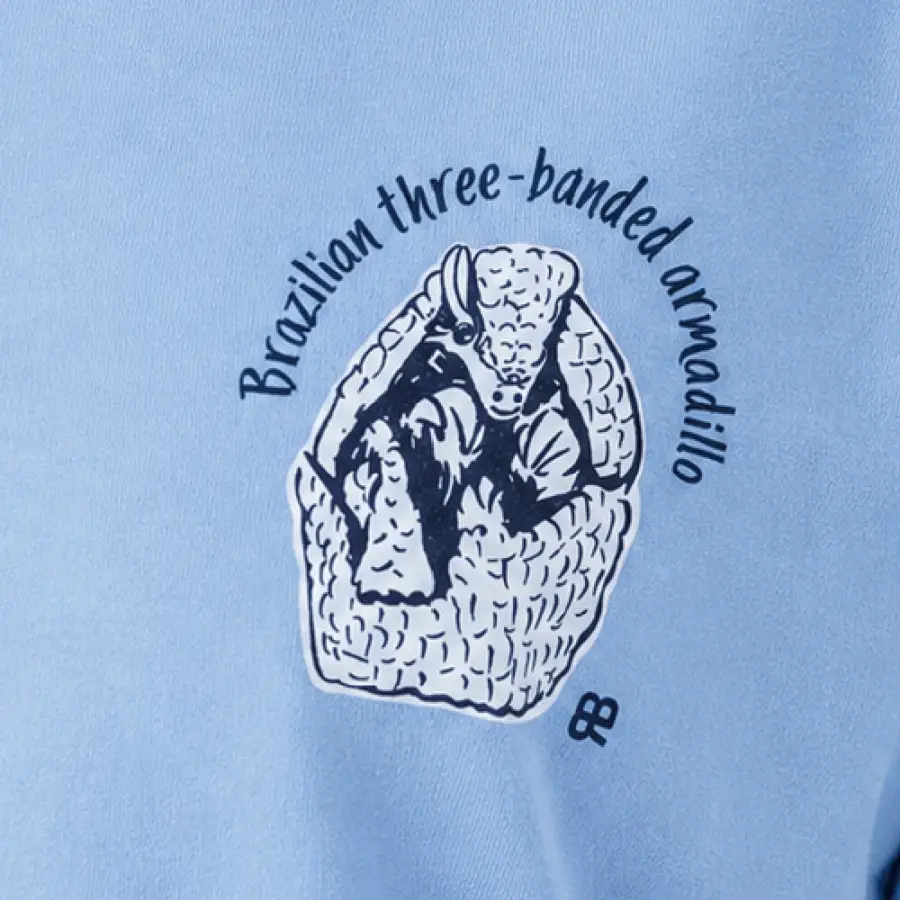 アルマジロ：エアーブルー：Tシャツ