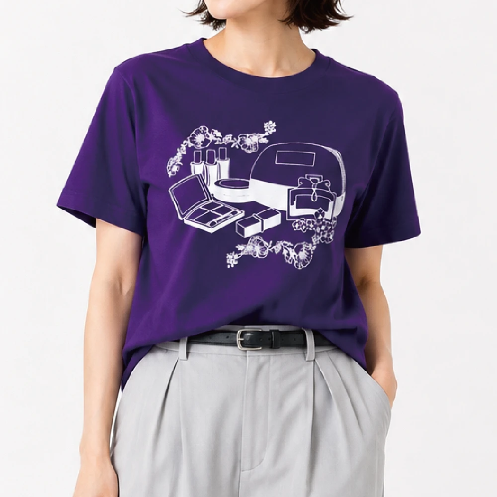 コスメ：パープル：Tシャツ