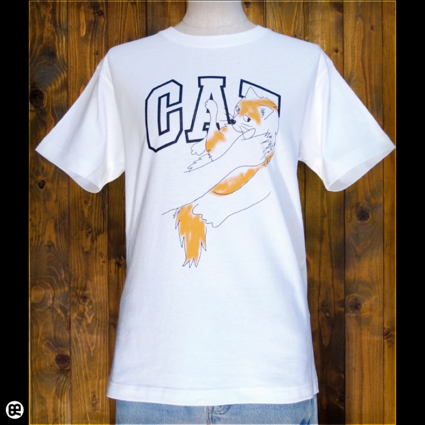 CAT：ナチュラル：Tシャツ