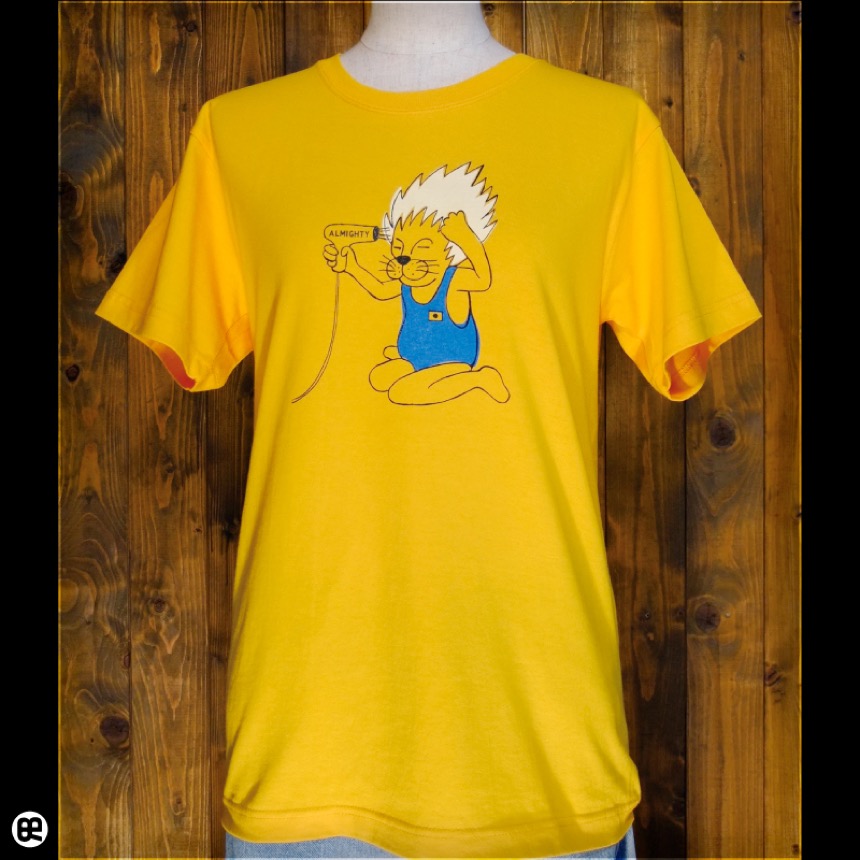 ヘアブロー：ゴールドイエロー：Tシャツ