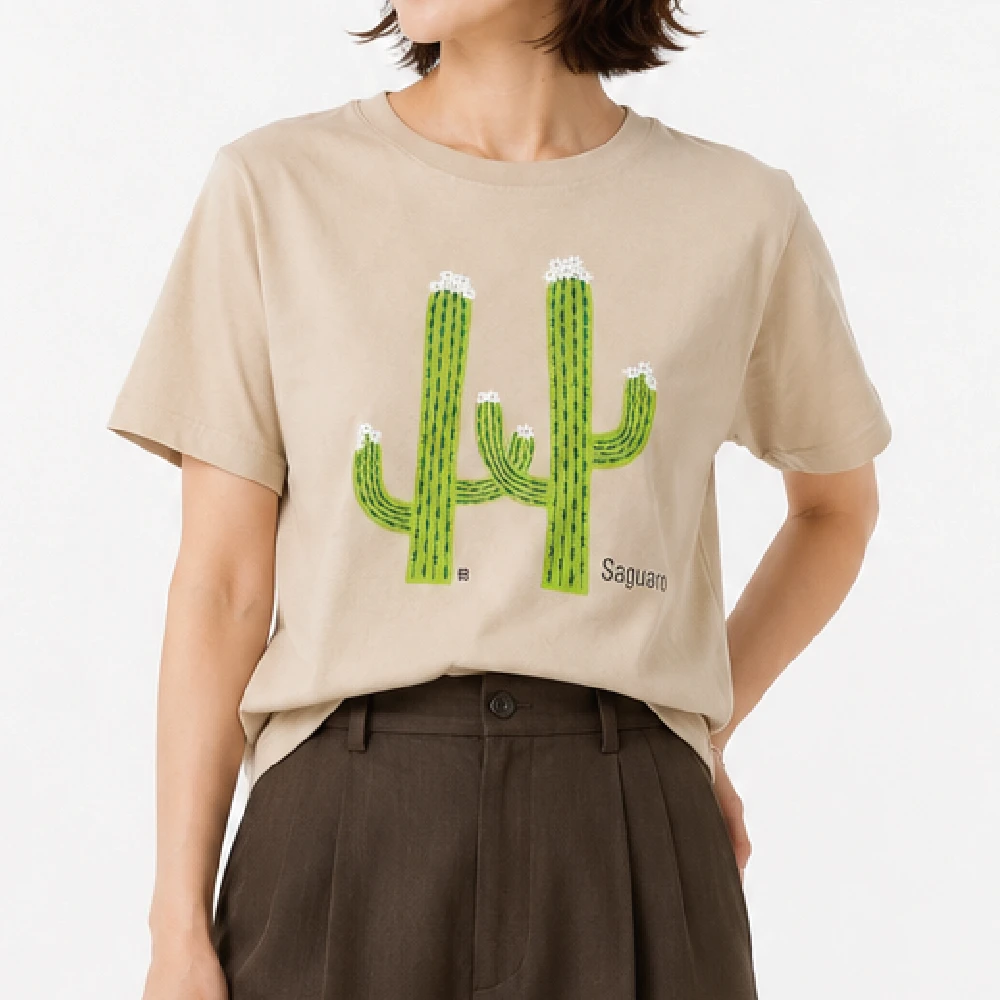 サワロサボテン：サンド：Tシャツ