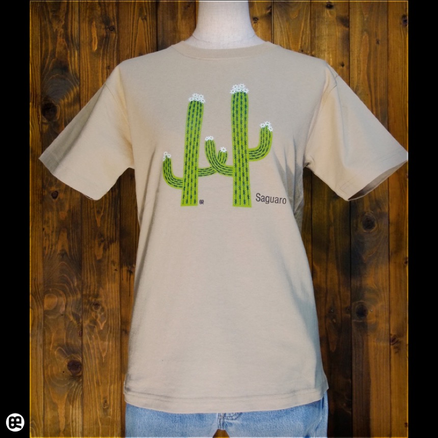 サワロサボテン：サンド：Tシャツ