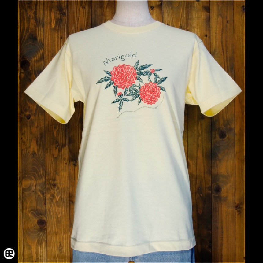 マリーゴールド：イエローヘーゼ：Tシャツ