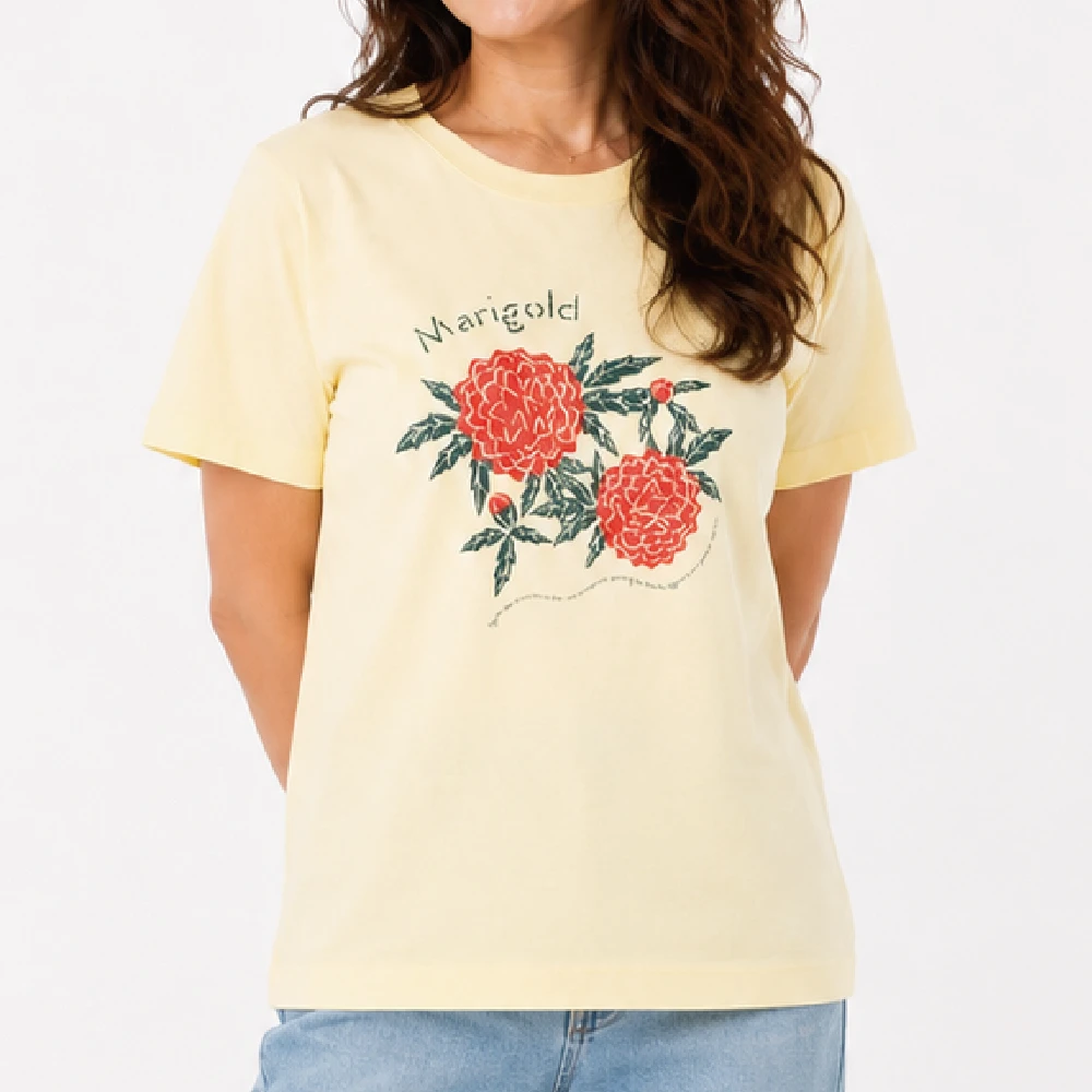 マリーゴールド：イエローヘーゼ：Tシャツ
