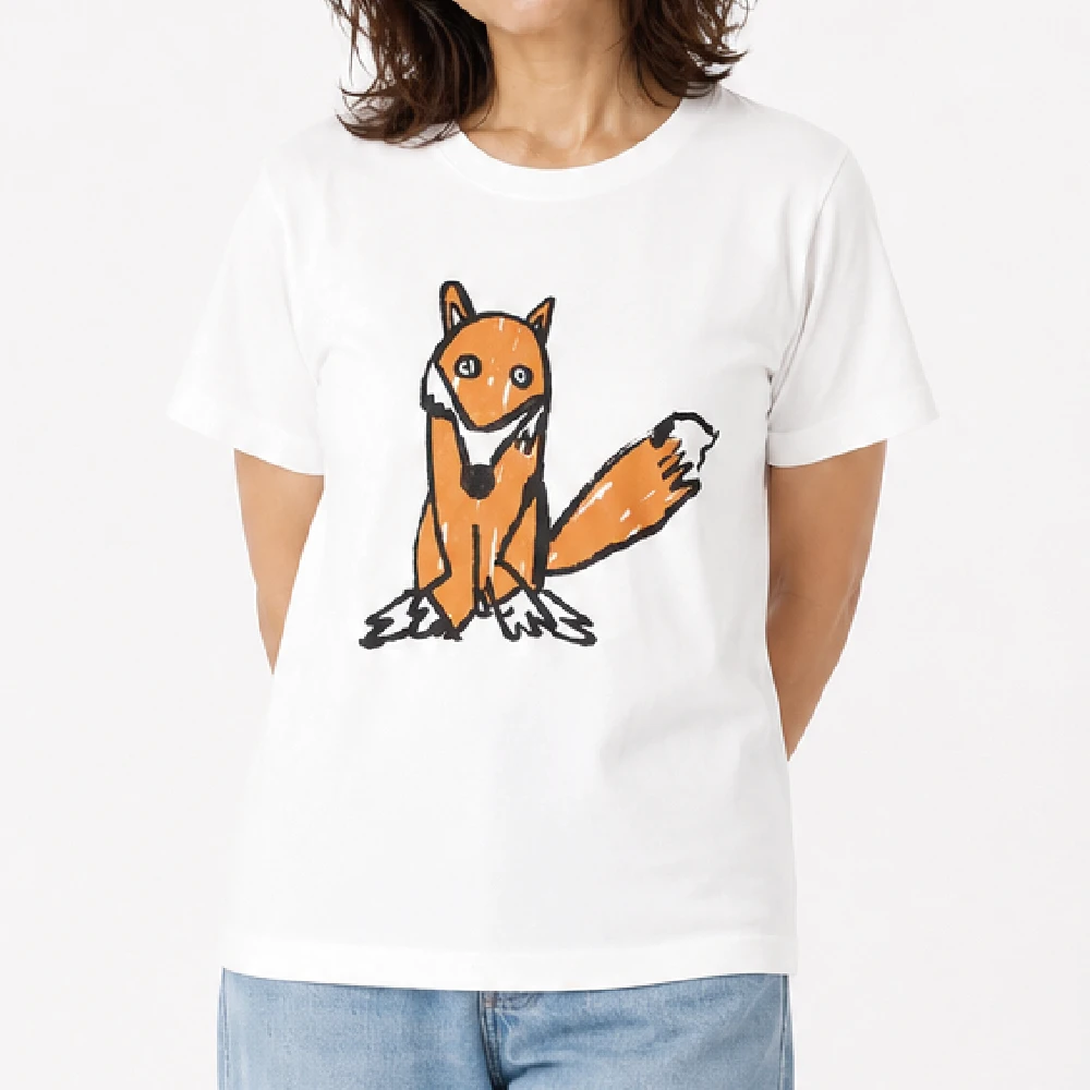 こんた：ホワイト：Tシャツ