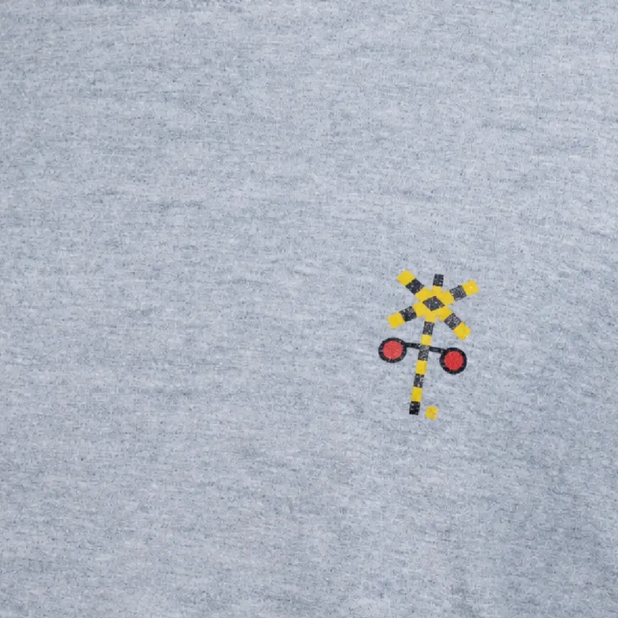 CROSSING：杢グレー：Tシャツ