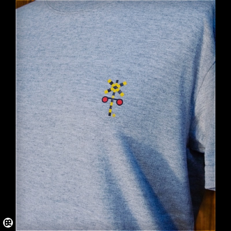 CROSSING：杢グレー：Tシャツ