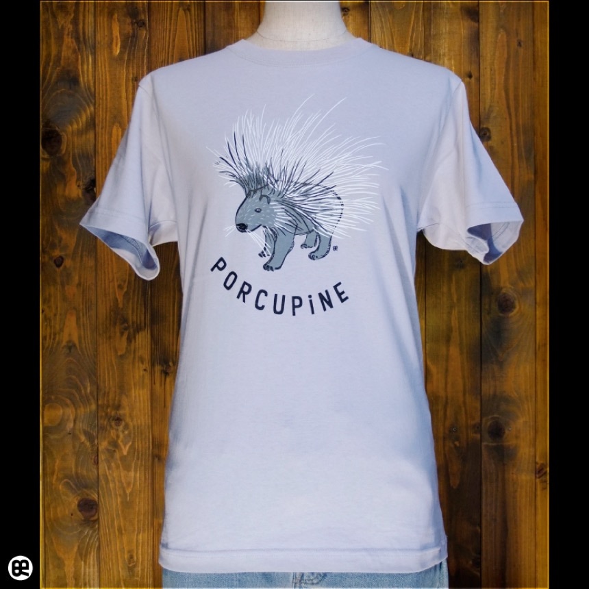 ヤマアラシ：シルバーグレー：Tシャツ