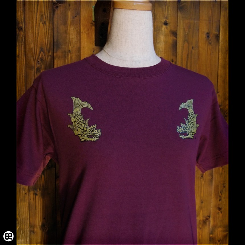 金鯱：バーガンディ：Tシャツ
