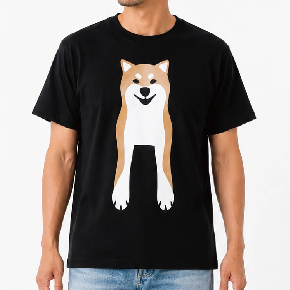 Shiba Inu(BK)：ブラック：Tシャツ