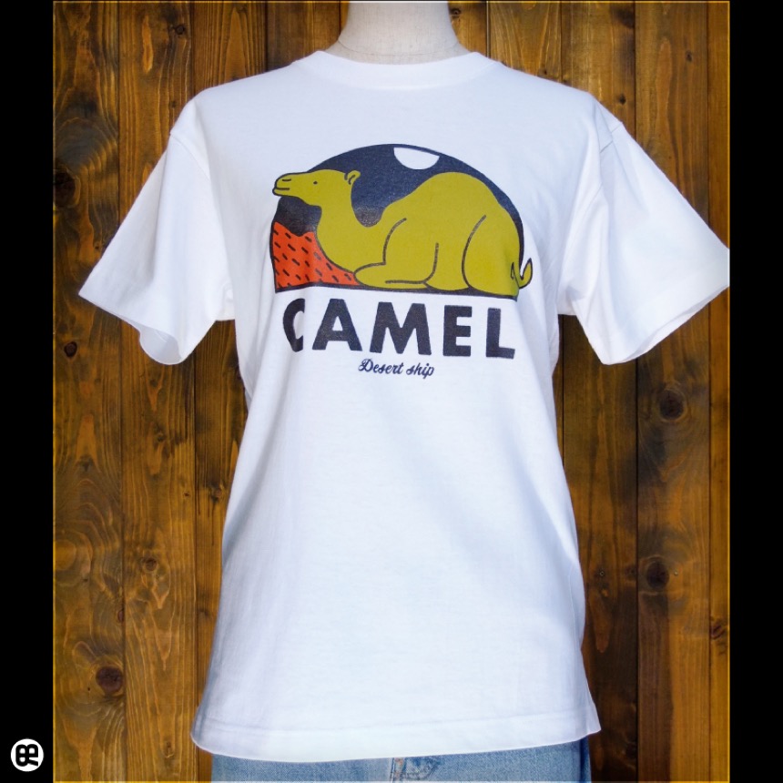 CAMEL：ホワイト：Tシャツ