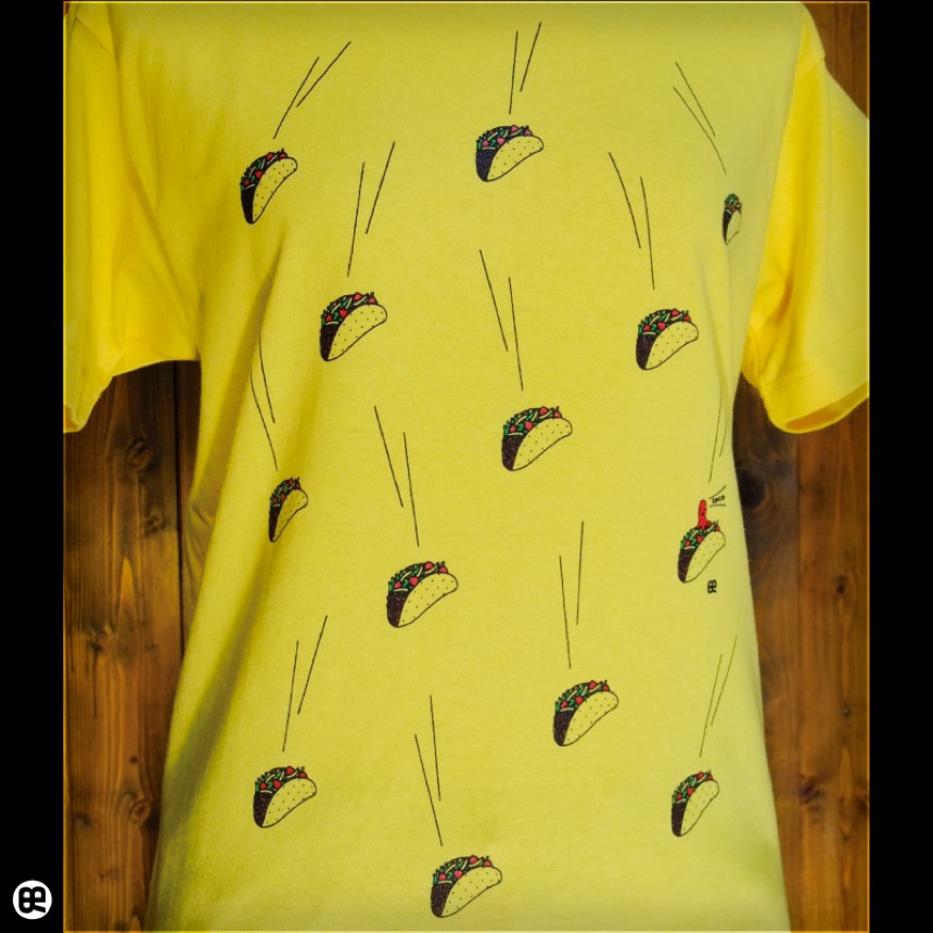 TACOS：イエロー：Tシャツ
