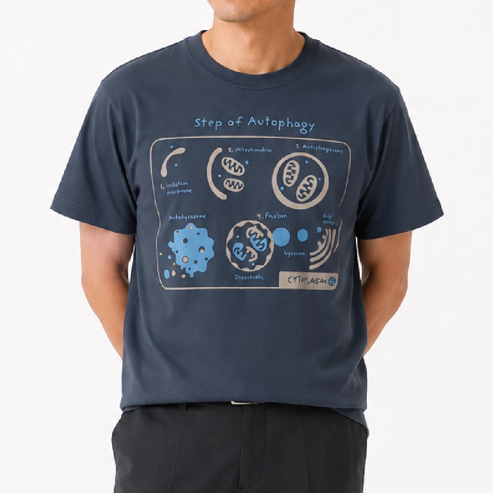 オートファジー：デニム：Tシャツ