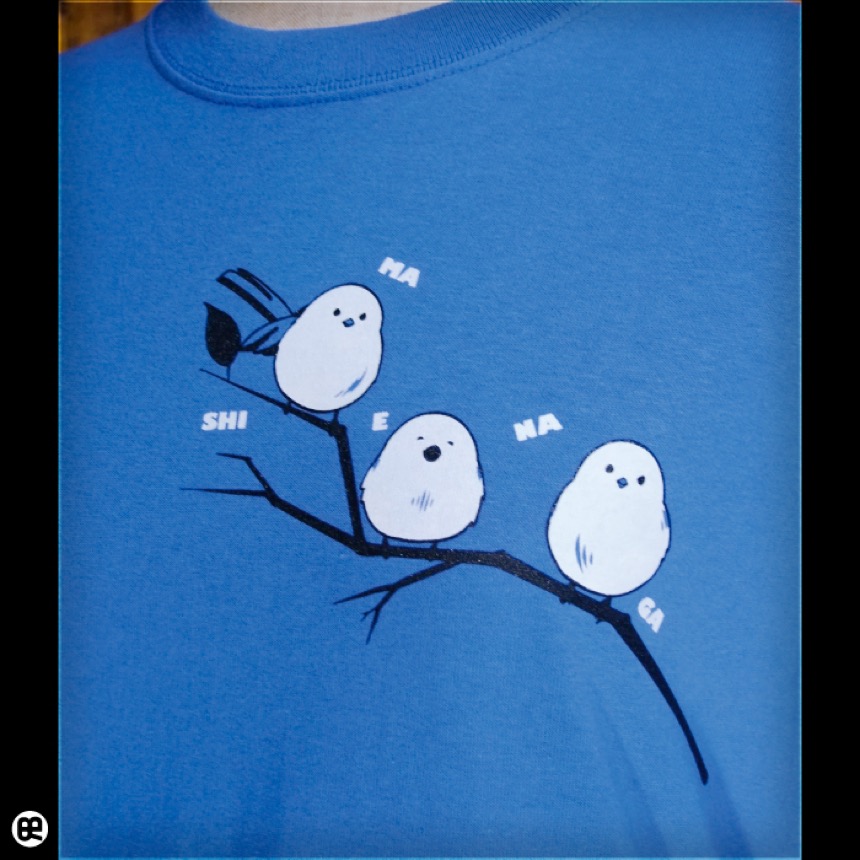 シマエナガ(BL)：ブルー：Tシャツ