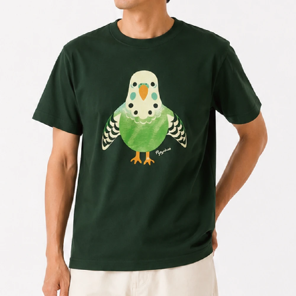 ピヨ三郎(FT)：フォレストグリーン：Tシャツ